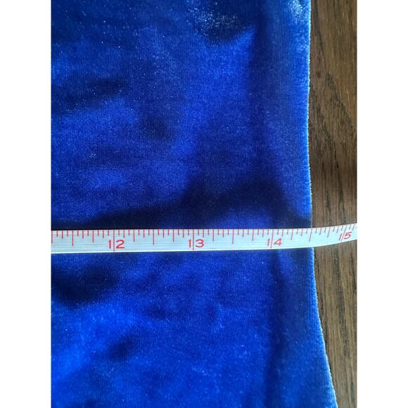 Reformation Astro Velvet Dress Blue Large NWT Mini Strapless Party - Picture 12 of 13